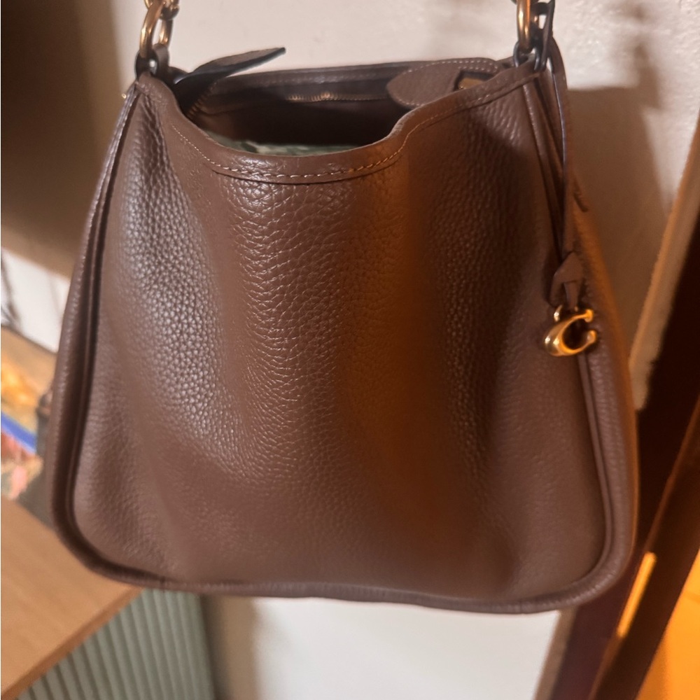 Coach Carey Shoulder dark stone